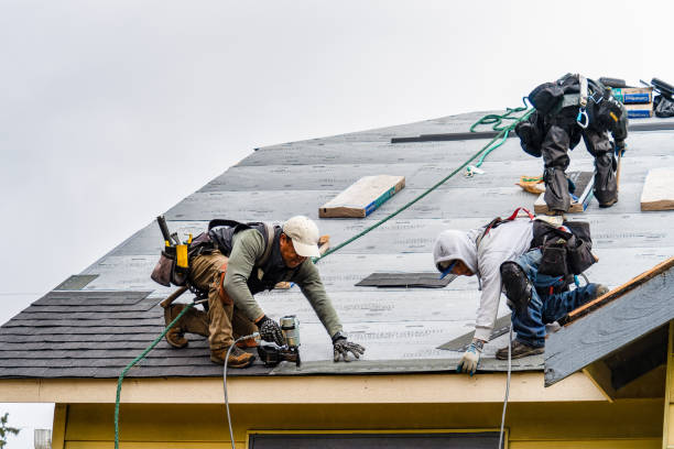 Professional Roofing technician working in Ruffs Dale, PA